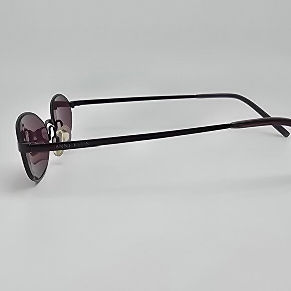 Anne Klein AK7502 703 Deep Purple Frame Deep Purple Lens Sunglasses w/ Case 49mm - Picture 4 of 16